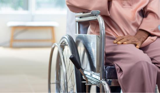 woman in wheelchair